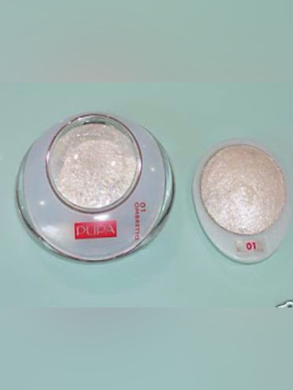 Pupa mineral makeup in shade #1 glimmering white. So beautiful